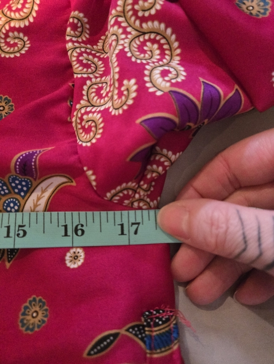 100% Silk Bright Fuchsia Floral Kimono Jacket, Size XS - Picture 8 of 10